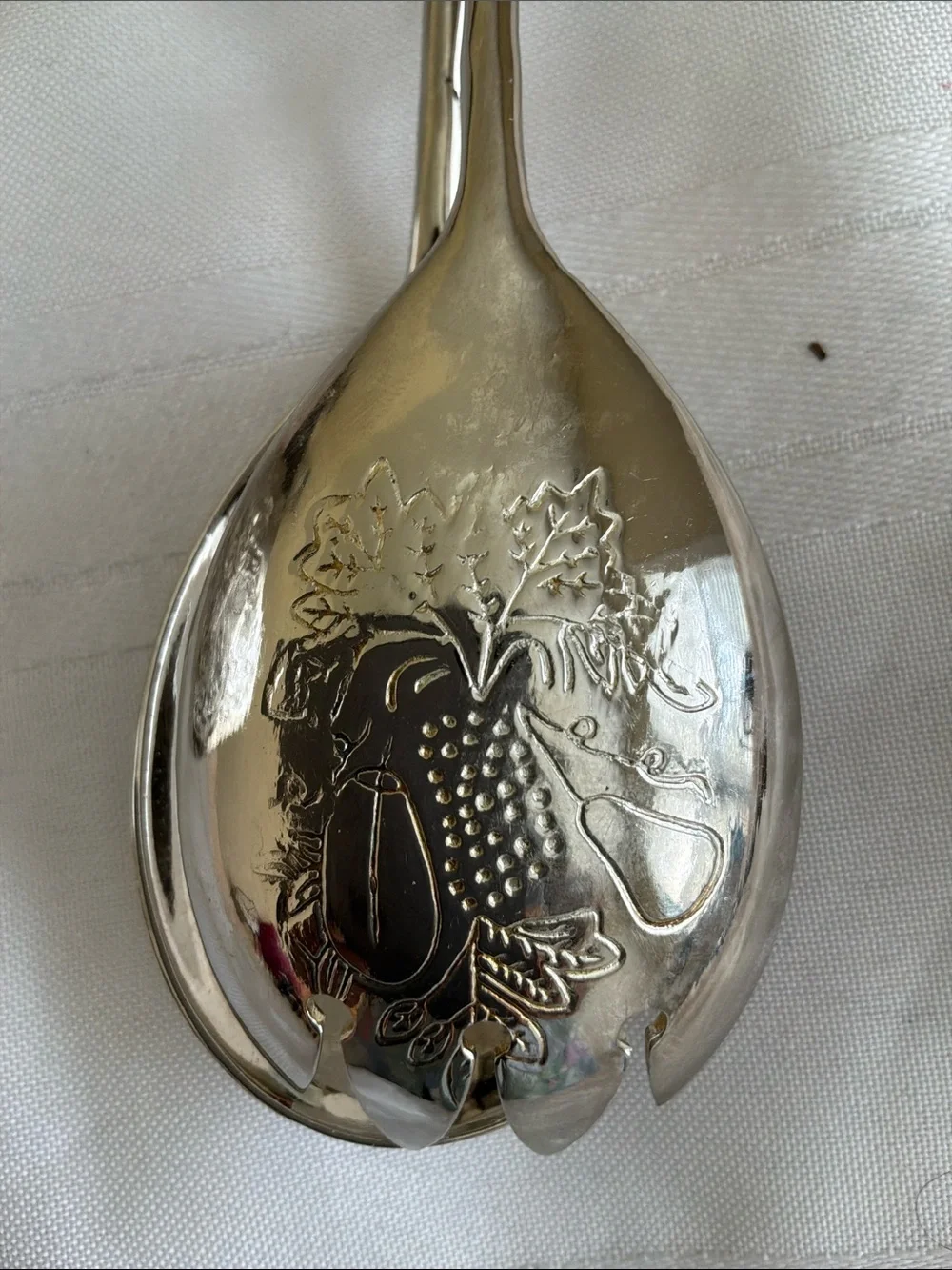 Silver Plated scissor cake/pastry salad tongs set of  two vintage
